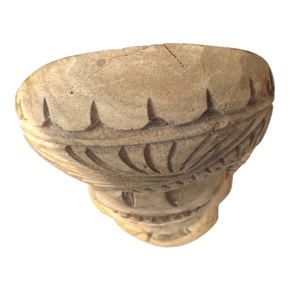 Handcrafted Polynesian Tiki Statue Wood Carved Tribal Art Carved Sculpture 13" - Picture 7 of 7